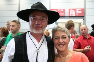  Auch Zimmerer Albert Baumann aus Flein, der bei den WorldSkills 1967 in Madrid als erster für die deutschen Zimmerer Gold gewann, war mit seiner Frau in Leipzig zu Gast 