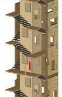  3D-CAD-Zeichnung mit Einblicken in den Turmaufbau 