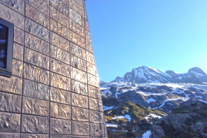  Die Ahnenhütte befindet sich auf 2358 m, mitten in der faszinierenden Schweizer Bergwelt Foto: Pohltec Metalfoam GmbH  